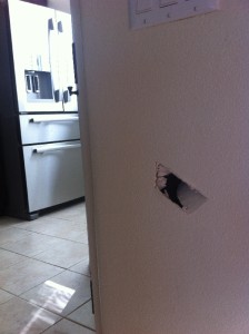 Drywall Repairs (Before)